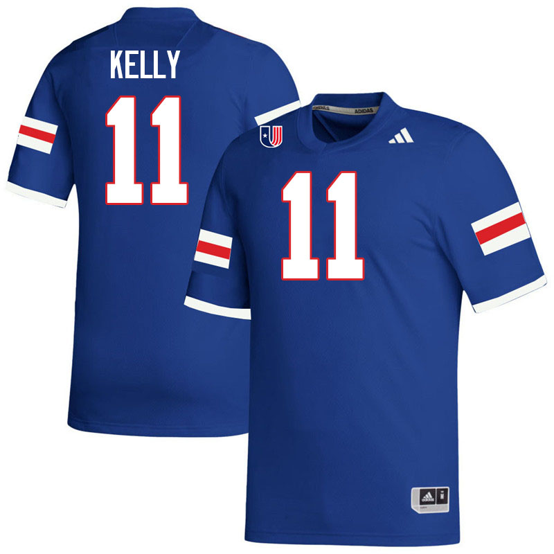 West Georgia Wolves #11 Kourtney Kelly College Football Jerseys,Uniforms-Blue